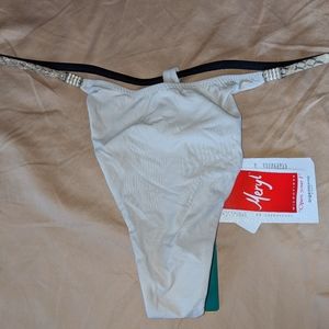 Argentovivo 'Punta Cana' ivory thong leather band